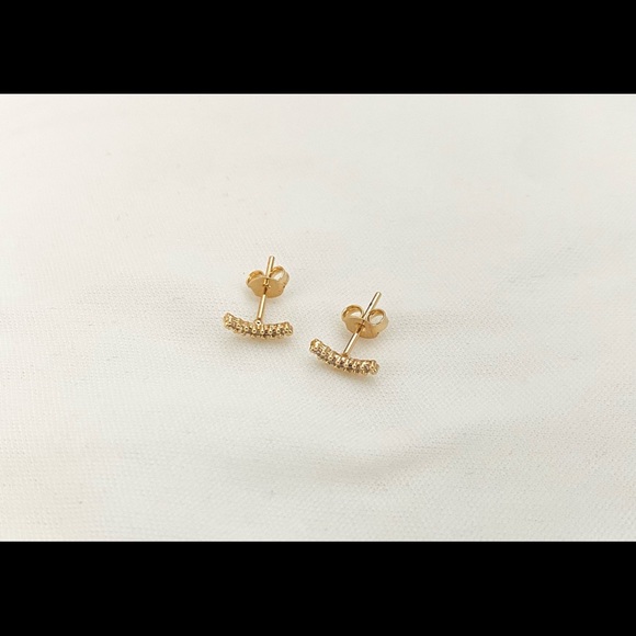 Tiny Stud Earrings - Picture 6 of 12